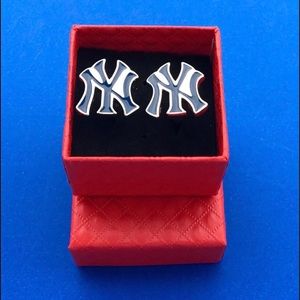 NY Yankees Baseball Cuff Links